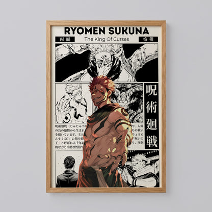 Ryomen Sukuna Jujutsu Kaisen Anime Poster