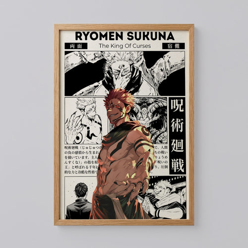 Ryomen Sukuna Jujutsu Kaisen Anime Poster