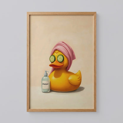 Funny Duck Bathroom Print