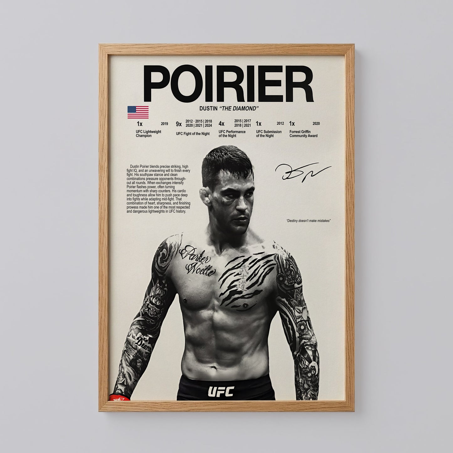 Dustin Poirier Poster