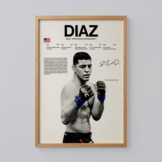 Nate Diaz UFC Poster