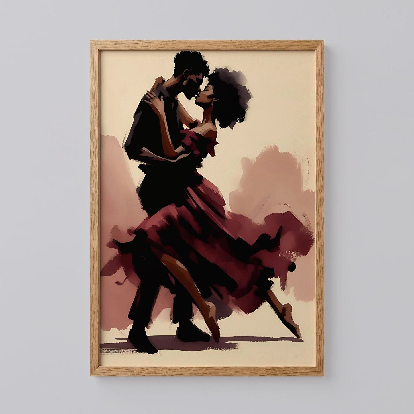 Black Couple Love Art