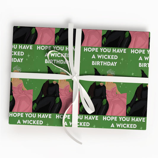 Wicked Movie Wrapping Paper Magical Holiday Sheet