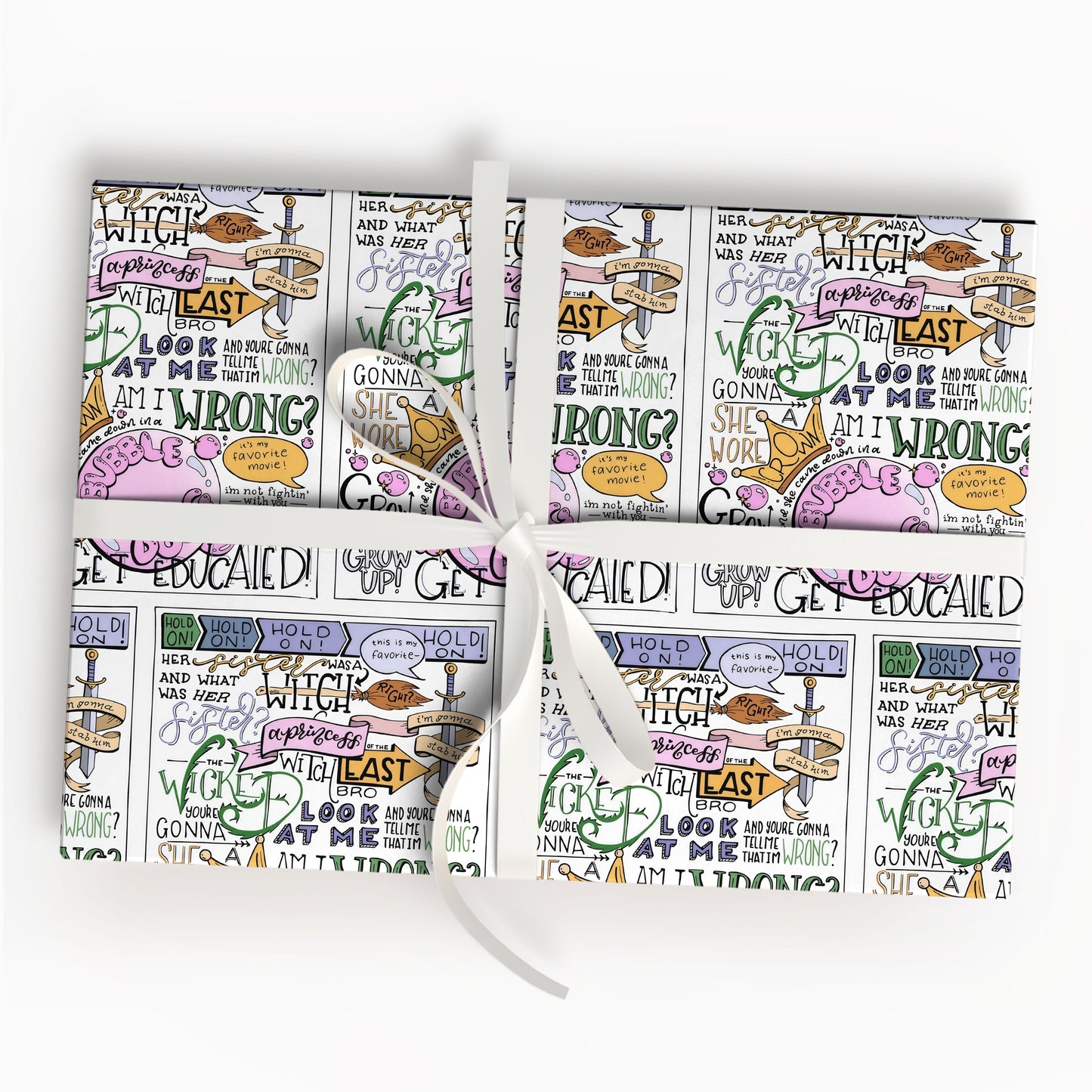 Wizard School Wrapping Paper Shiz Gift Decor