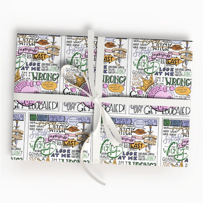 Wizard School Wrapping Paper Shiz Gift Decor