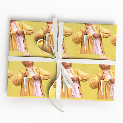 Funny Sitcom Wrapping Paper Retro TV Show Gift Wrap