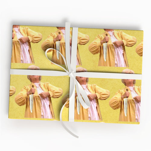 Funny Sitcom Wrapping Paper Retro TV Show Gift Wrap