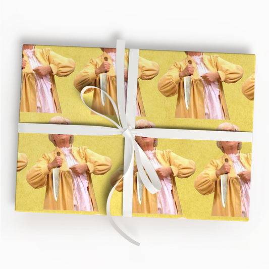 Funny Sitcom Wrapping Paper Retro TV Show Gift Wrap