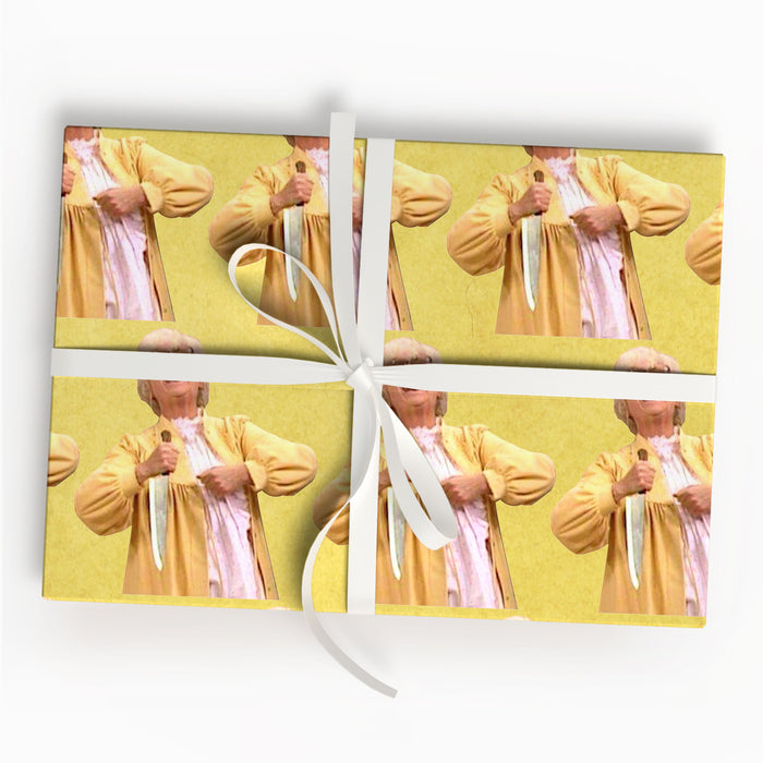 Funny Sitcom Wrapping Paper Retro TV Show Gift Wrap
