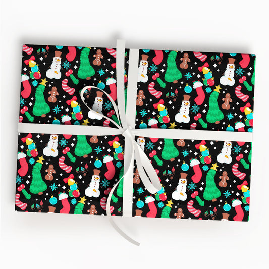Christmas Wrapping Paper Festive Holiday Gift Wrap