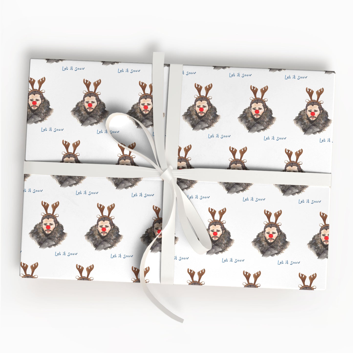 Jon Snow Christmas Wrapping Paper GOT Holiday Gift Wrap