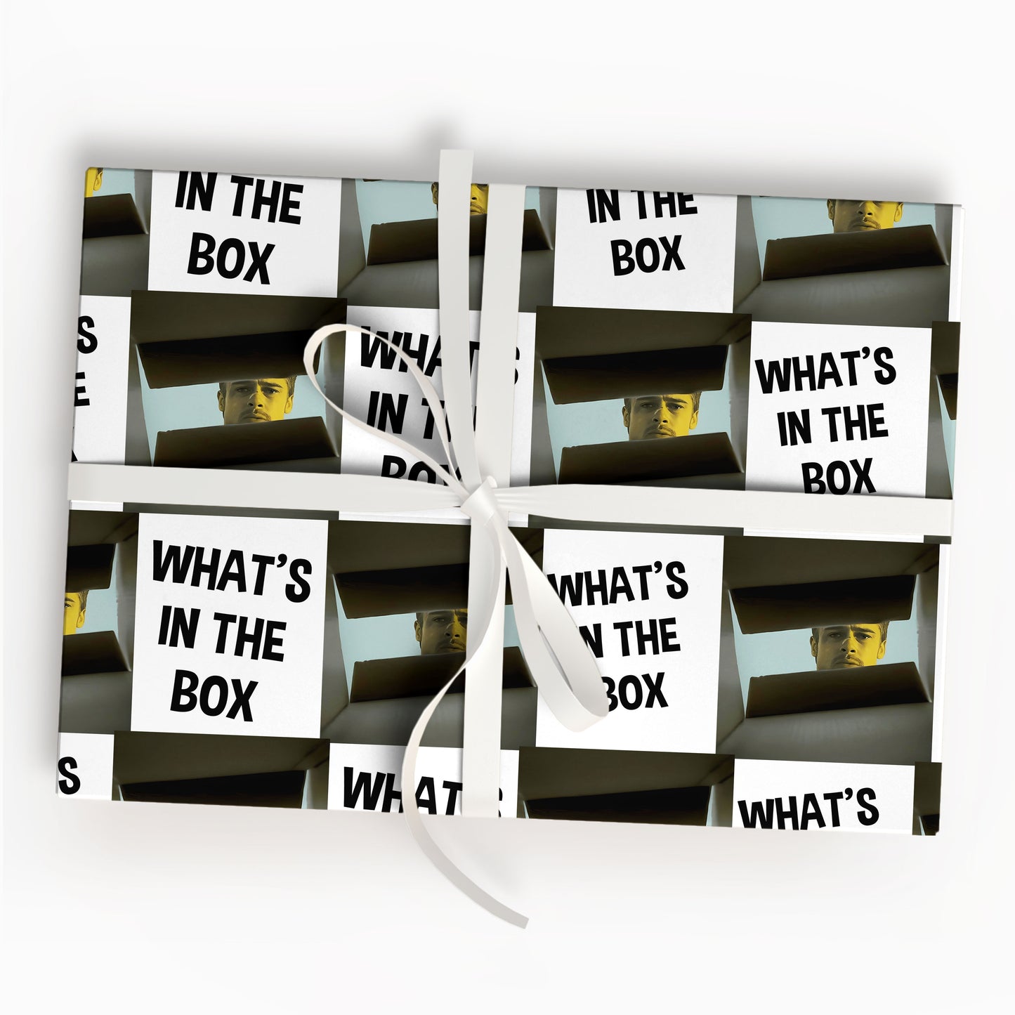 Brad Pitt Meme Wrapping Paper Se7en Movie Gift