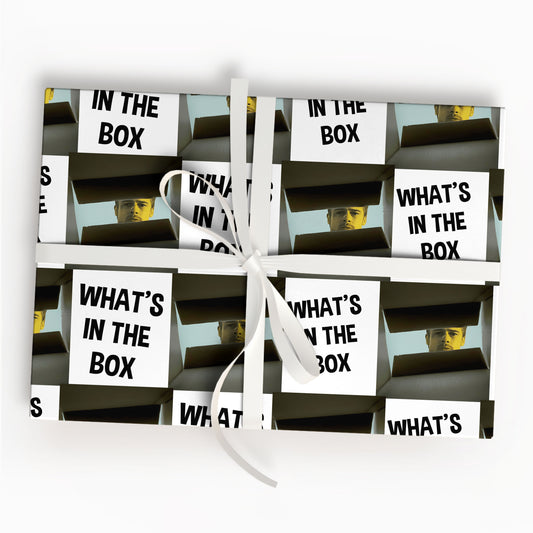 Brad Pitt Meme Wrapping Paper Se7en Movie Gift