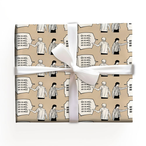 Go To Hell Chainsaw Man Wrapping Paper