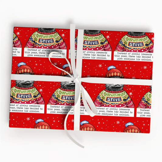 Showgirl Era Otter Wrapping Paper Retro Animal Paper