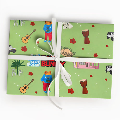 Aesthetic Spanish Quote Wrapping Paper Bad Bunny Style Paper