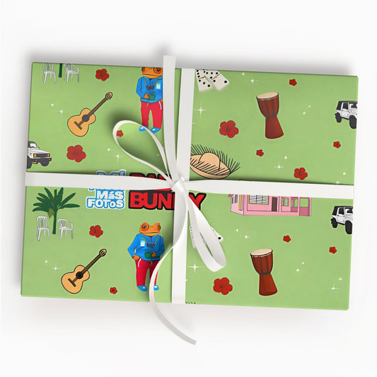 Aesthetic Spanish Quote Wrapping Paper Bad Bunny Style Paper