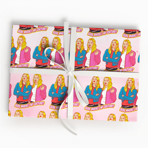 White Chicks Wrapping Paper Funny Movie Gift Paper