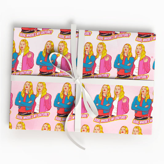 White Chicks Wrapping Paper Funny Movie Gift Paper