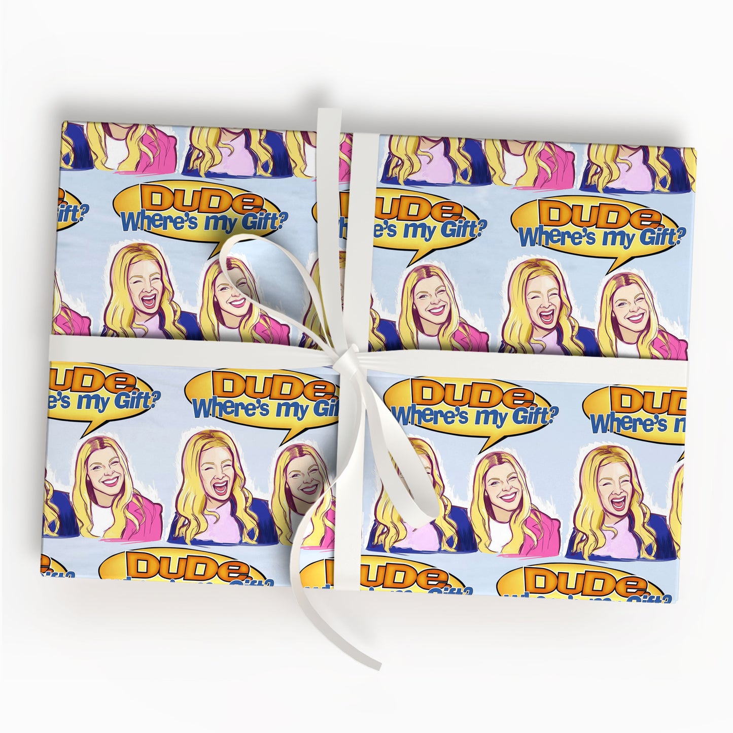 White Chicks Meme Wrapping Sheet Comedy Gift Wrap
