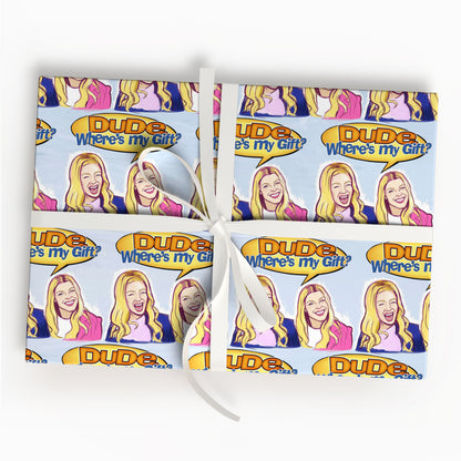 White Chicks Meme Wrapping Sheet Comedy Gift Wrap