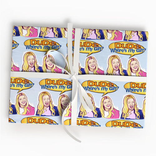 White Chicks Meme Wrapping Sheet Comedy Gift Wrap