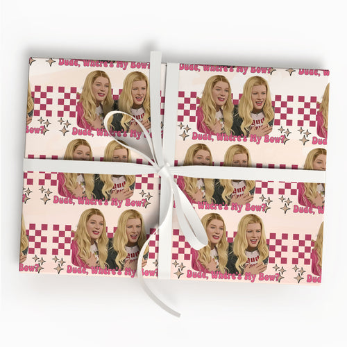 Funny White Chicks Wrapping Paper 2000s Movie Paper