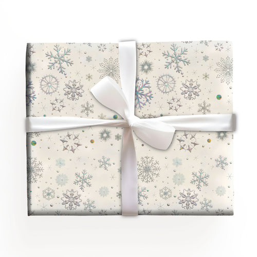 Snowflakes Christmas Wrapping Paper
