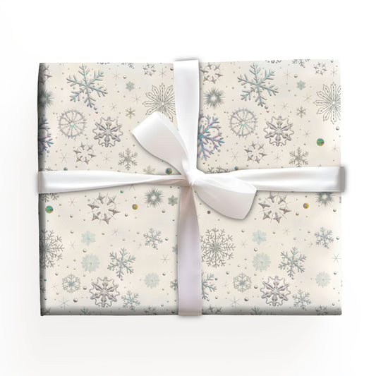 Snowflakes Christmas Wrapping Paper