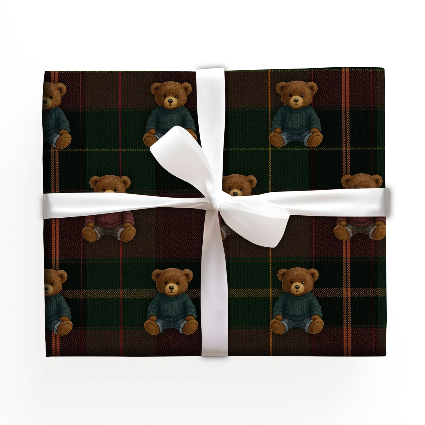 Teddy Xmas Wrapping Paper Roll