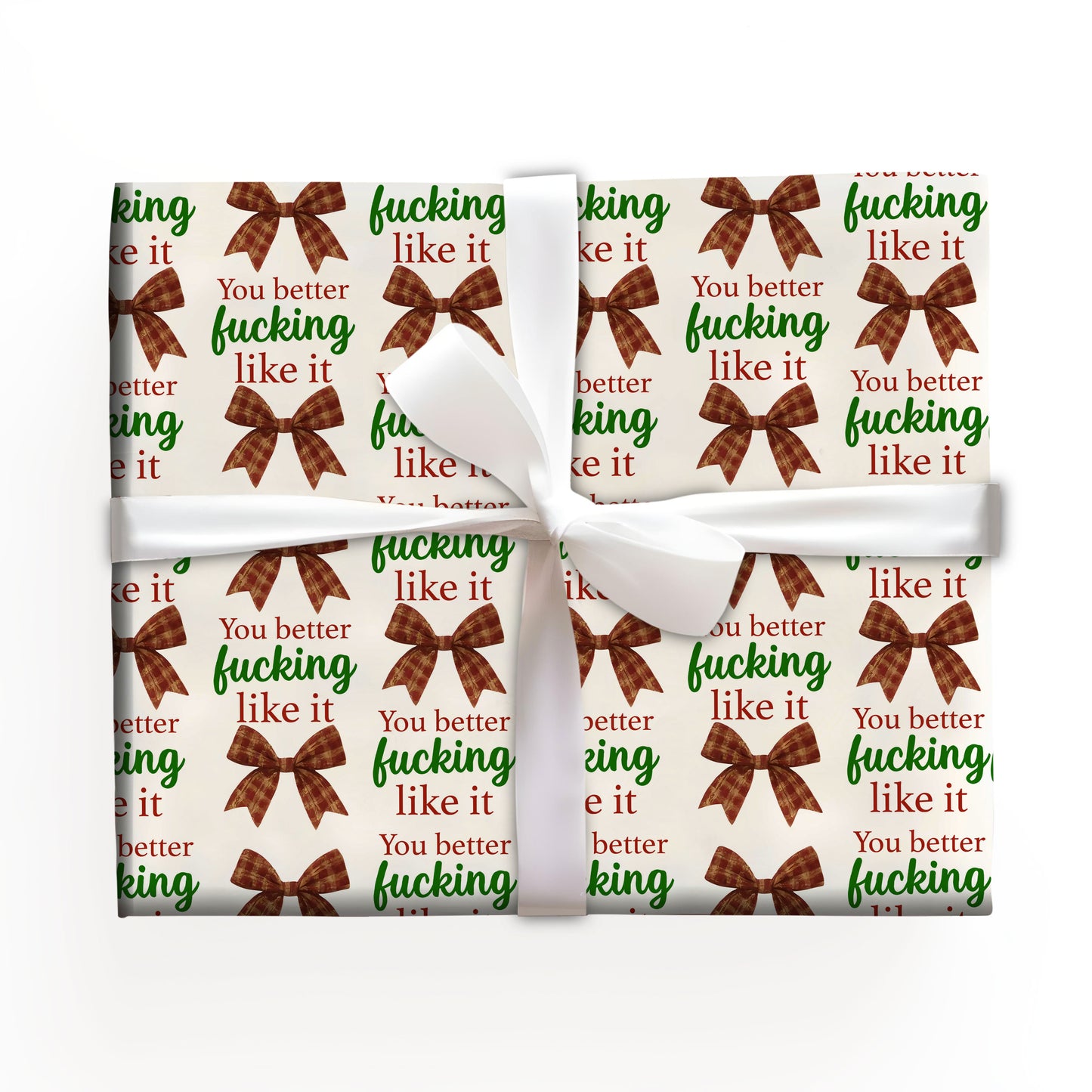 Funny Bow Wrapping Paper