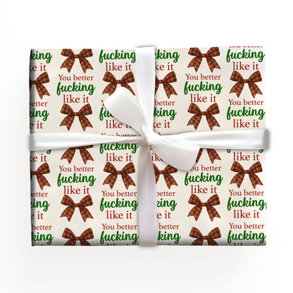 Funny Bow Wrapping Paper