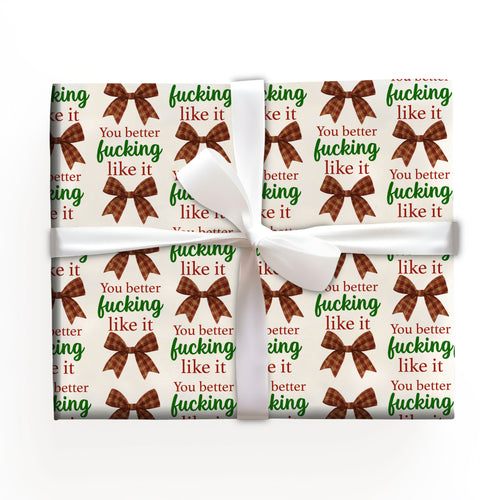 Funny Bow Wrapping Paper