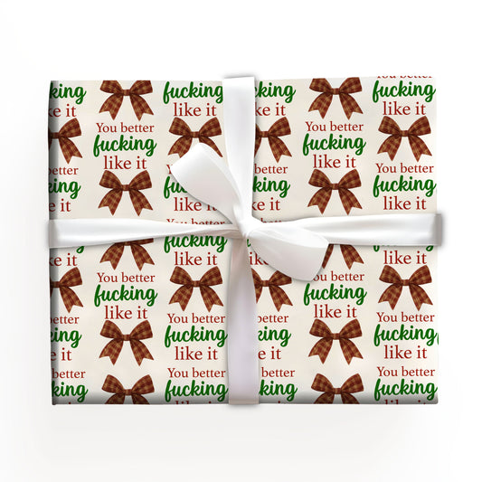 Funny Bow Wrapping Paper