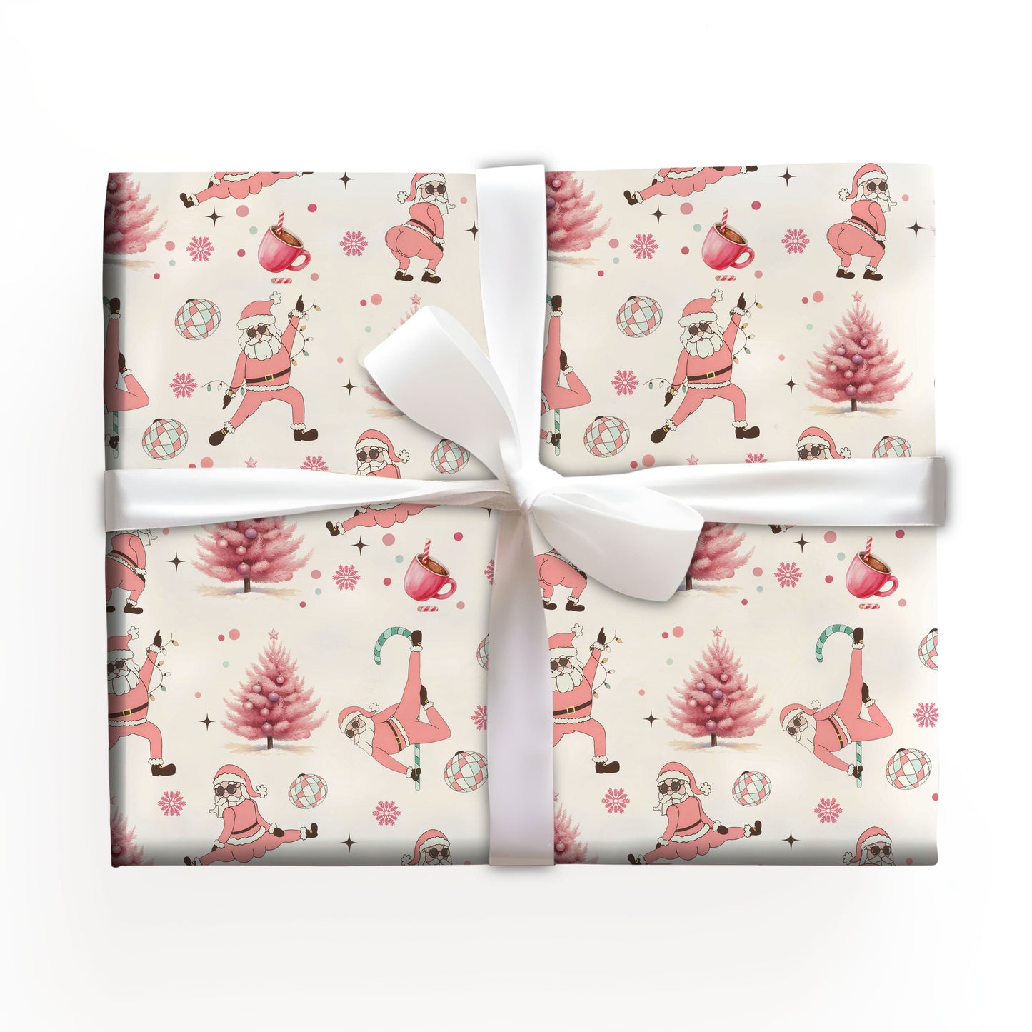 Naughty Santa Funny Gift Wrap Roll