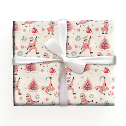 Naughty Santa Funny Gift Wrap Roll