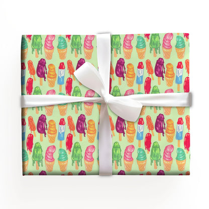 Funny Adult Ice Cream Christmas Wraping Paper Gift