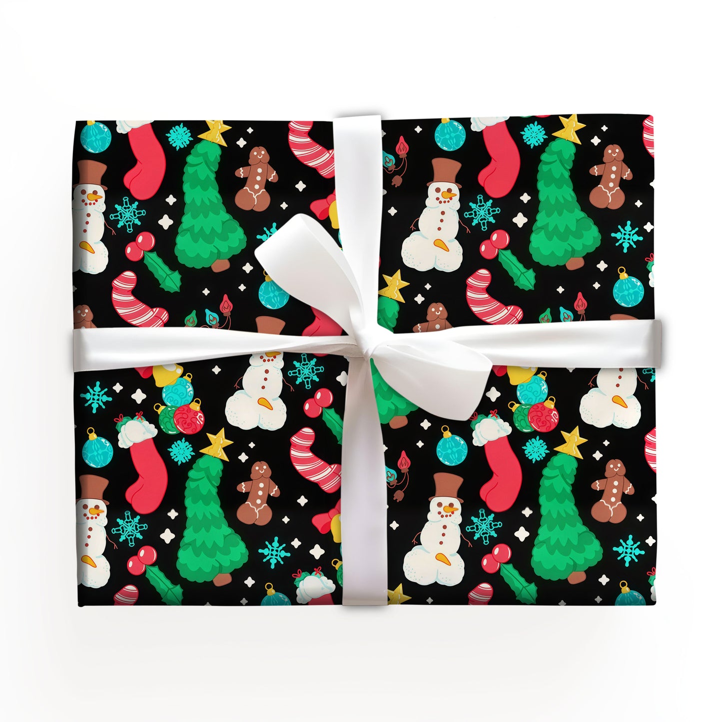 Rude Christmas Wrapping Paper for Adults