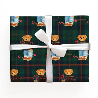 Bear Xmas Wrapping Paper Christmas Gift