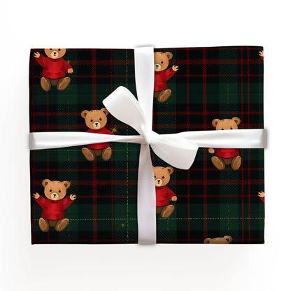 Bear Xmas Gift Wrapping Paper