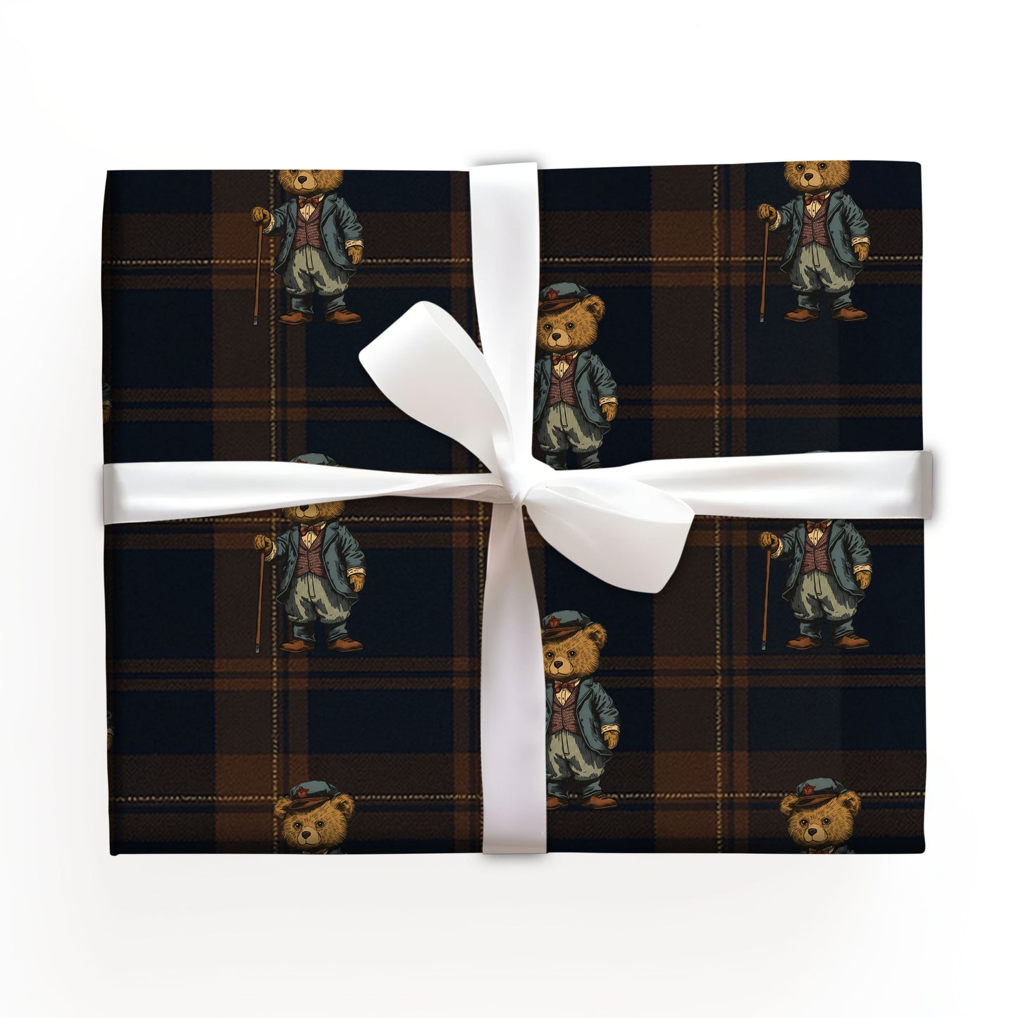 Teddy Xmas Gift Wrapping Paper