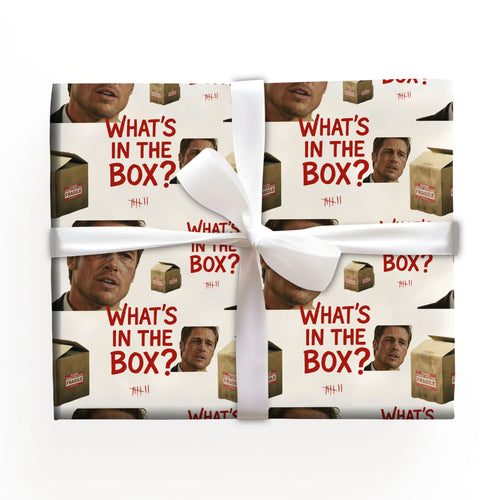 What's In the Box Wrapping Paper Christmas Gift