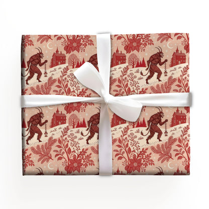Gothic Krampus Wrapping Paper