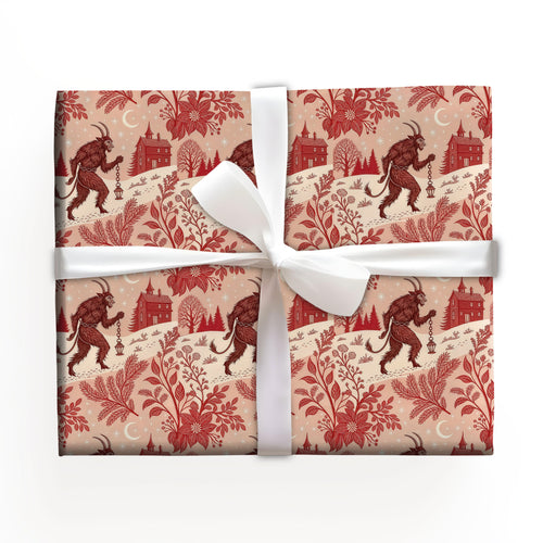 Gothic Krampus Wrapping Paper