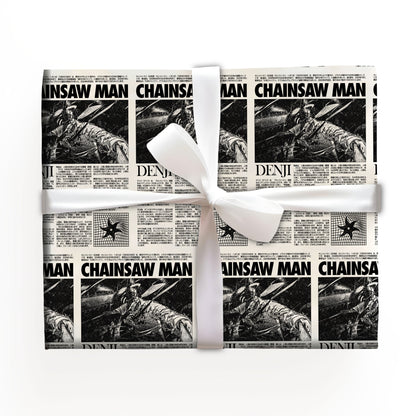 Chainsaw Man Xmas Holiday Gift Wrap