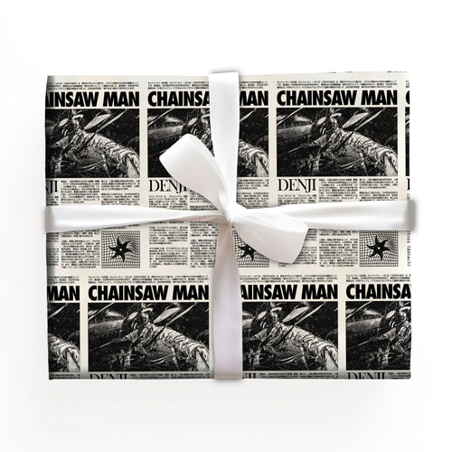 Chainsaw Man Xmas Holiday Gift Wrap