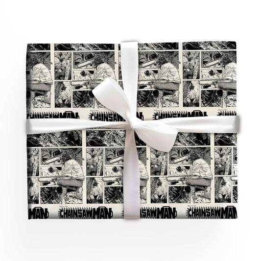 Chainsaw Man Christmas Wrapping Paper Rolls