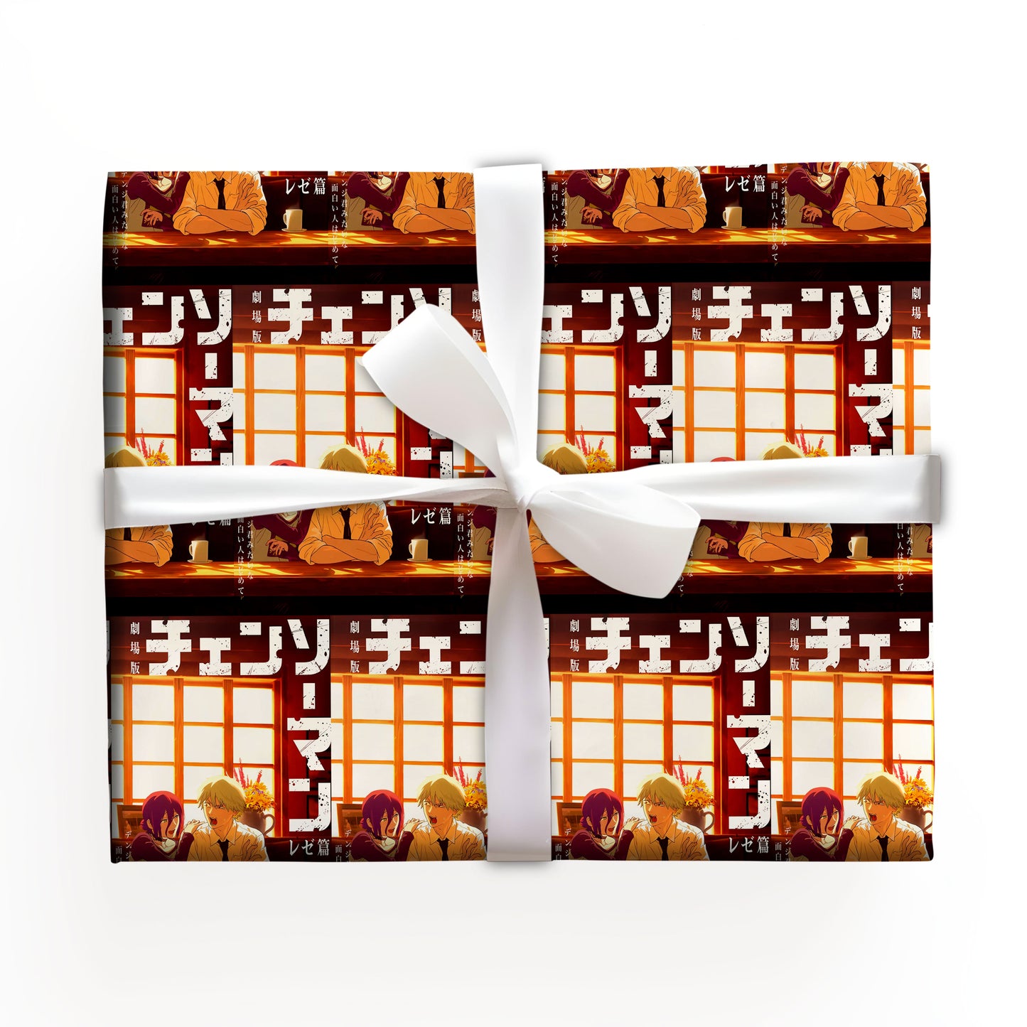 Chainsaw Man Xmas Wrapping Paper for Gifts