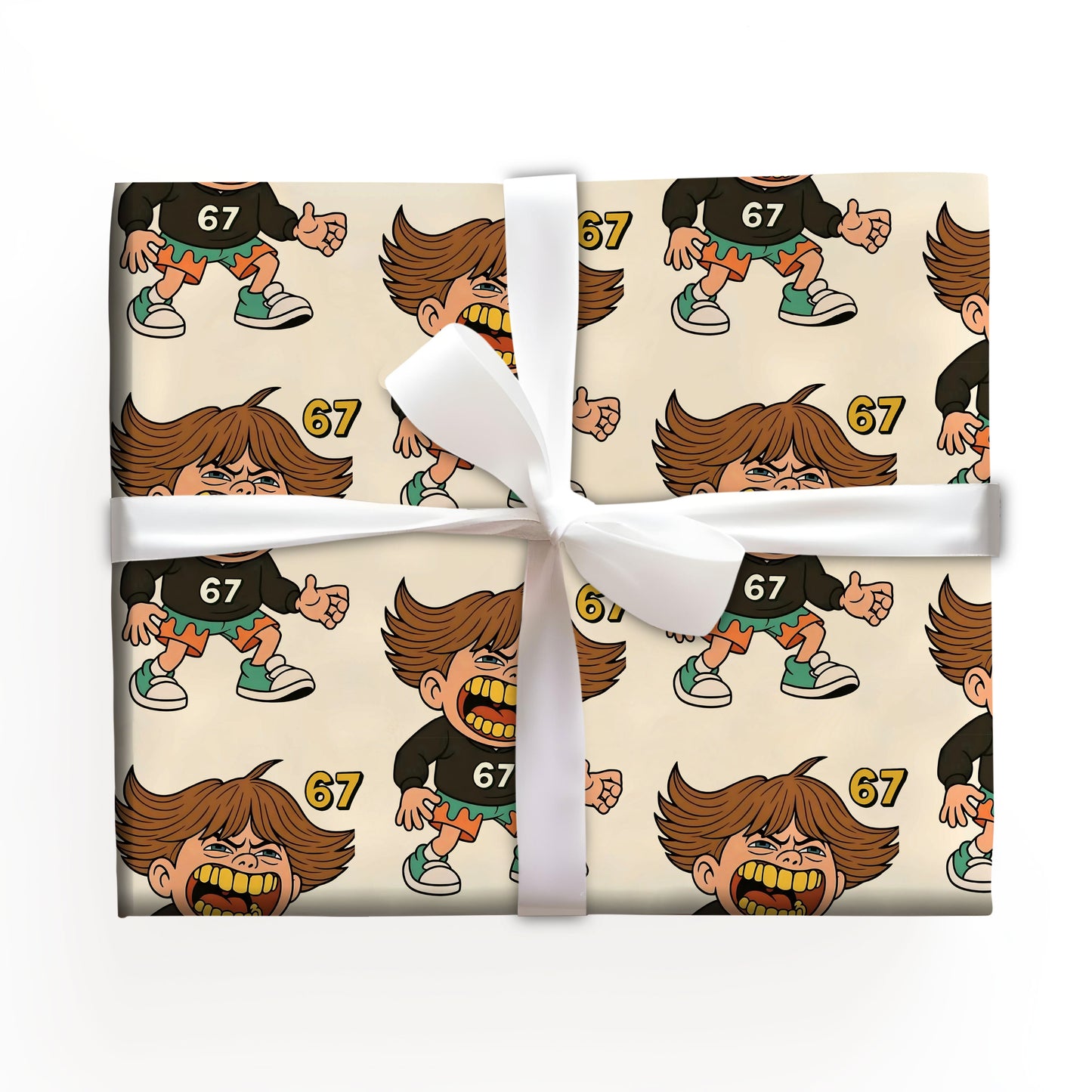Funny Meme 67 Trend Wrapping Paper Gift Lovers