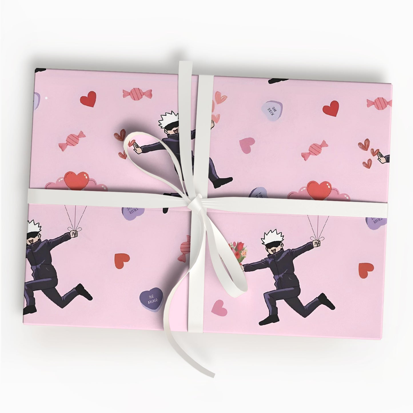 Gojo Satoru Valentine Wrapping Paper Jujutsu Kaisen Gift Paper